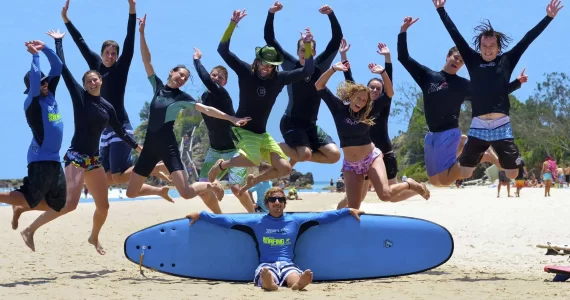 Surfing On Byron Bay
