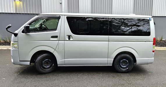 Apricot 3 Seater Campervan with Fridge and Electric Outlets